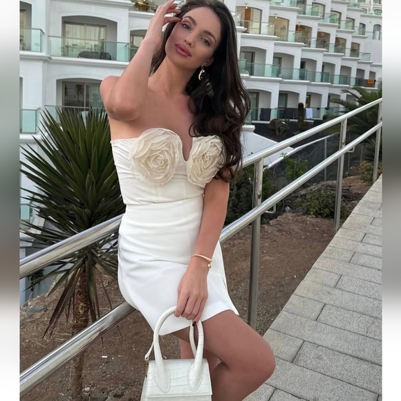 STRAPLESS FLORAL TOP SIZE M - Picture 8 of 8